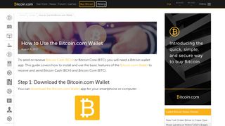 
                            11. How to Use the Bitcoin.com Wallet – Bitcoin.com