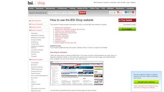 
                            4. How to use the BSI Shop – Quick user guide