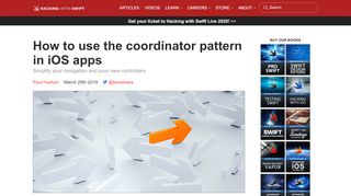 
                            5. How to use the coordinator pattern in iOS apps – Hacking with Swift