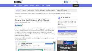 
                            8. How to Use the Evernote Web Clipper - Laptop Mag