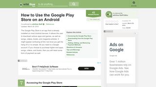 
                            13. How to Use the Google Play Store on an Android (with Pictures)