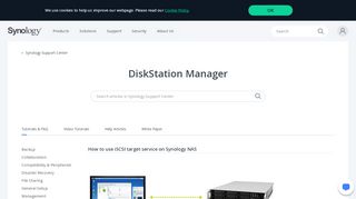 
                            9. How to use the iSCSI Target service on Synology NAS | Synology Inc.