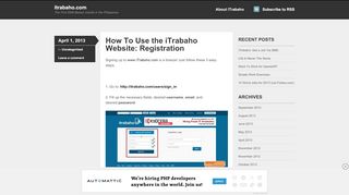 
                            10. How To Use the iTrabaho Website: Registration | itrabaho.com
