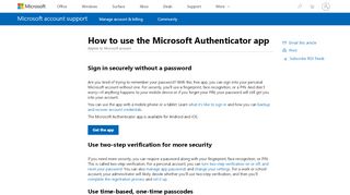 
                            3. How to use the Microsoft Authenticator app - Microsoft Support