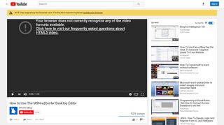 
                            8. How to Use The MSN adCenter Desktop Editor - YouTube