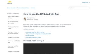 
                            11. How to use the MT4 Android App – Exness