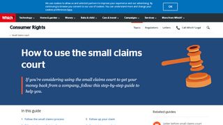 
                            7. How to use the small claims court - Which.co.uk