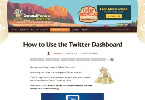 
                            9. How to Use the Twitter Dashboard : Social Media Examiner
