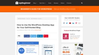 
                            7. How to Use the WordPress Desktop App for Your Self-Hosted Blog