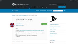 
                            12. How to use this plugin | WordPress.org