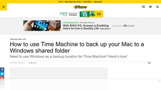 
                            9. How to use Time Machine to back up your Mac to a Windows shared ...