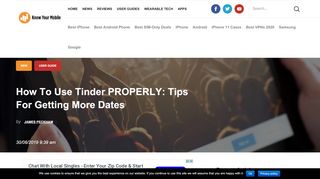 
                            10. How To Use Tinder PROPERLY: Tips For Getting More Dates | Know ...