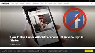 
                            3. How to Use Tinder Without Facebook - 3 Ways to Sign in Tinder