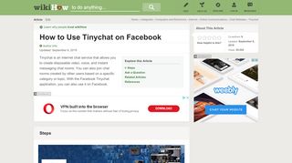 
                            6. How to Use Tinychat on Facebook: 8 Steps (with Pictures) - wikiHow