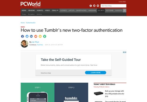 
                            11. How to use Tumblr's new two-factor authentication | PCWorld