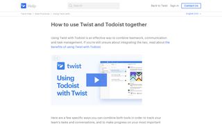 
                            5. How to use Twist and Todoist together – Twist Help