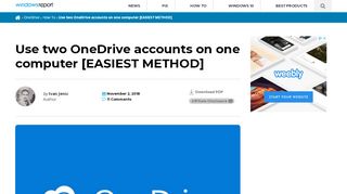 
                            13. How to use two OneDrive accounts on one computer - Windows Report