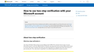 
                            9. How to use two-step verification with your Microsoft account