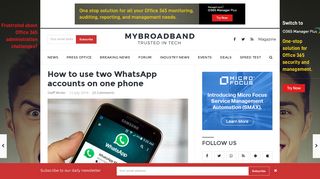 
                            7. How to use two WhatsApp accounts on one phone - MyBroadband