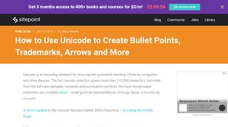 
                            8. How to Use Unicode to Create Bullet Points, Trademarks, Arrows ...