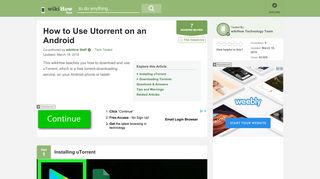 
                            13. How to Use Utorrent on an Android (with Pictures) - wikihow.tech