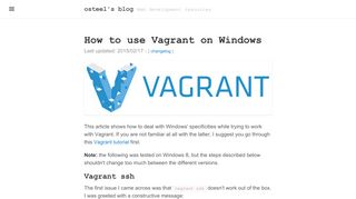 
                            13. How to use Vagrant on Windows — osteel's blog