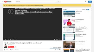 
                            8. How to use Virtual University login email ID for new students? - YouTube