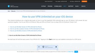 
                            5. How to Use VPN Unlimited Application on iOS | What is vpn on iphone