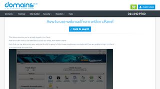 
                            8. How to use webmail from within cPanel - Knowledgebase - Domains ...