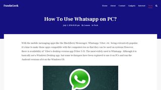 
                            5. How To Use Whatsapp on PC? - FundaGeek