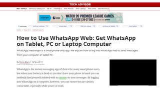 
                            12. How to use WhatsApp Web: How to use WhatsApp Web on iPhone or ...