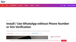 
                            9. How to use WhatsApp without Phone Number or Sim Verification