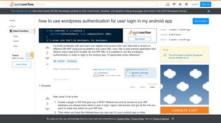 
                            1. how to use wordpress authentication for user login in my android ...