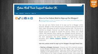 
                            10. How to Use Yahoo Mail to Sign up For Blogger? ~ Yahoo Mail Tech ...