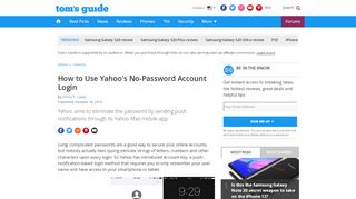 
                            5. How to Use Yahoo's No-Password Account Login - Tom's Guide