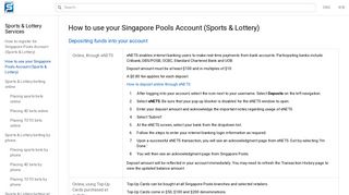 
                            6. How to use your Singapore Pools Account (Sports & Lottery ...