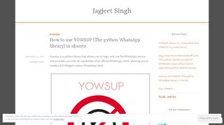
                            10. How to use YOWSUP (The python WhatsApp library) in ubuntu ...