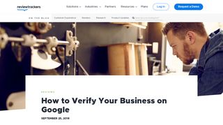 
                            1. How to Verify Your Business on Google | ReviewTrackers