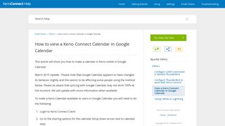 
                            13. How to view a Kerio Connect Calendar in Google Calendar