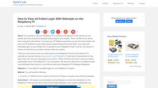 
                            10. How to View all Failed Login SSH Attempts on the Raspberry Pi ...