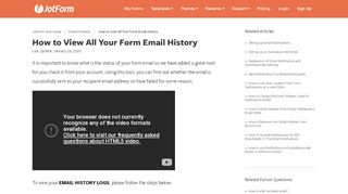 
                            9. How to View All Your Form Email History - JotForm