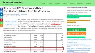 
                            8. How to view EPF Passbook and track Contributions,Interest,Transfer ...