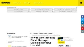 
                            10. How to View Incoming E-Mail Messages Online in Windows Live Mail ...