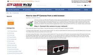 
                            10. How to view IP Cameras from a web browser / CCTV Camera World ...