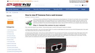 
                            6. How to view IP Cameras from a web browser / CCTV Camera World ...