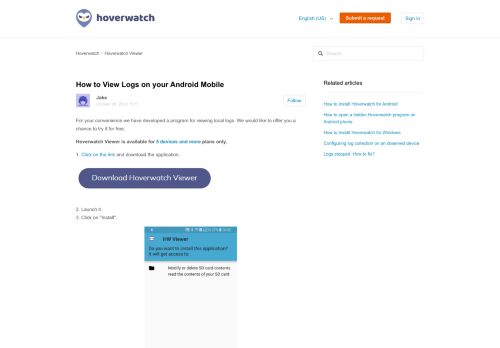 
                            6. How to View Logs on your Android Mobile – Hoverwatch