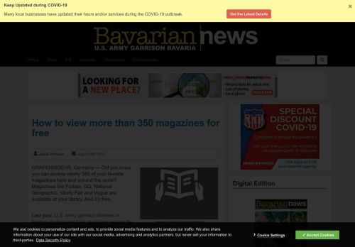 
                            12. How to view more than 350 magazines for free - Bavarian News, U.S. ...