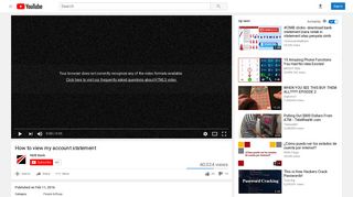 
                            10. How to view my account statement - YouTube