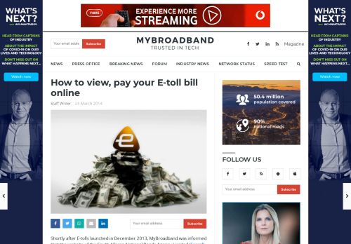 
                            4. How to view, pay your E-toll bill online - MyBroadband