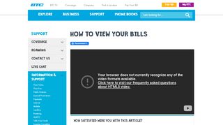 
                            9. How to view your bills - BTC : Support